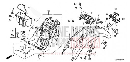 REAR FENDER CB1100AD de 2013